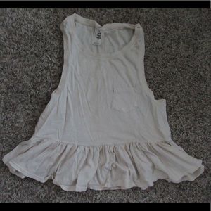 Free People cream baby doll tank